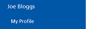 Left menu quick access links